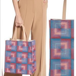 Paco Rabanne x Fondation Vasarely Graphic Print Paper Tote